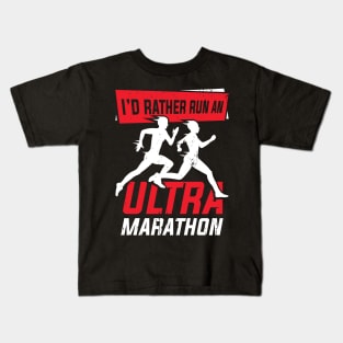 Ultra Marathon Running Marathoner Runner Gift Kids T-Shirt